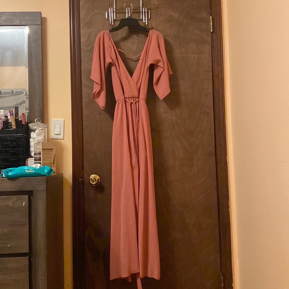 Papaya pink dress